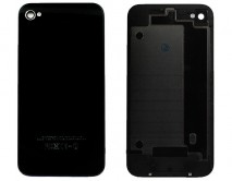 Задняя крышка (стекло) iPhone 4 черная 2 класс
