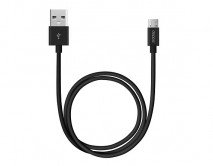 Кабель Deppa microUSB - USB черный, 1,2м, 72103