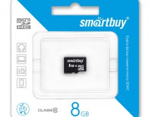 Карта памяти MicroSDHC SmartBuy 8GB cl10, SB8GBSDCL10-00