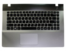 Клавиатура для ноутбука Samsung QX410/QX411/QX412/NP-QX410/NP-QX411/NP-QX412 с рамкой черная