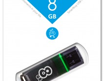 8GB USB Flash 3.0, Smart Buy Glossy серый, SB8GBGS-DG