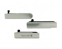 Заглушка SIM/SD Sony Xperia Z1 Compact (D5503) белая (3 шт)