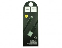 Кабель Hoco X5 Lightning - USB черный, 1м