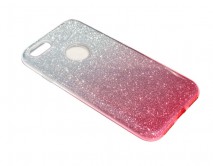 Чехол iPhone 7/8/SE 2020 Shine серебро/розовый