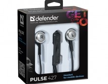 Наушники Defender Pulse 427 с микрофоном черный, 63427