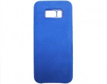 Чехол Samsung G955F Galaxy S8+ Suede (синий)