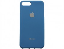 Чехол iPhone 7/8 Plus Яблоко темно-синий 