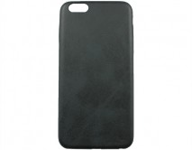 Чехол iPhone 6/6S Plus Матовая кожа (черный)