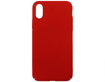 Чехол iPhone X/XS пластик (красный)