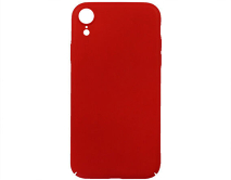 Чехол iPhone XR пластик (красный) 