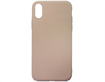 Чехол iPhone X/XS пластик (розовый)