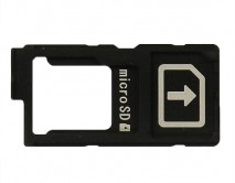 Держатель SIM Sony Z4/Z3+ E6553 (1 SIM) черный 1 класс