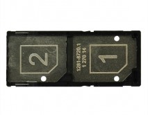 Держатель SIM Sony C3 D2503/D2503/D2533 (2 SIM) черный 1 класс