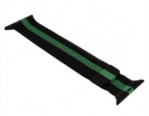 Ремешок Watch Series 38mm/40mm Milanese double color черно-зеленый 
