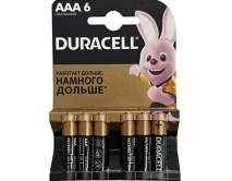 Батарейка AAA Duracell LR03 6-BL, цена за 1 упаковку