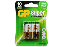 Батарейка AAA GP Super LR03 4-BL, цена за 1 упаковку