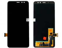 Дисплей Samsung A530F Galaxy A8 (2018) + тачскрин черный (Копия OLED) 