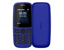 Телефон Nokia 105 SS, без зарядного в комплекте синий