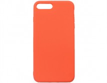 Чехол iPhone 7/8 Plus Силикон Matte 2.0mm (красный коралл) 