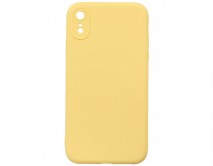 Чехол iPhone XR Силикон Matte 2.0mm (желтый) 