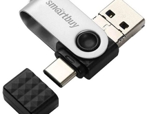 USB Flash 3.0 SmartBuy TRIO 3-in-1 OTG (USB Type-A + USB Type-C + micro USB) 32GB черный, SB32GBTRIO