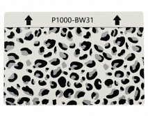 Защитная плёнка текстурная на заднюю часть "Леопард" (Белая, BW31)