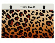 Защитная плёнка текстурная на заднюю часть "Леопард" (Коричневая, BW34)
