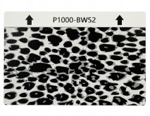 Защитная плёнка текстурная на заднюю часть "Леопард" (Черная, BW52)