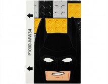 Защитная плёнка текстурная на заднюю часть "Супергерои" (Бэтмэн Лего желтый, MW34)