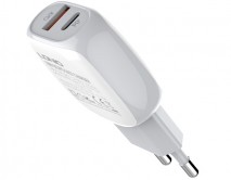 СЗУ-1USB + USB-C Ldnio A2313C PD + кабель Lightning, 1м, белый