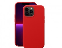 Чехол iPhone 13 Pro  Deppa Liquid Silicone Pro (красный), 88103