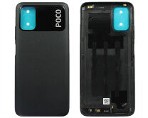 Задняя крышка Xiaomi Poco M3 черная 1 класс 
