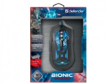 Проводная игровая мышь Defender Bionic GM-250L оптика, 6кнопок, 800-3200dp, 52250