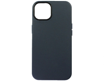 Чехол iPhone 13 Leather Case без лого, темно-синий 