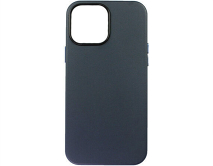 Чехол iPhone 13 Pro Max Leather Case без лого, темно-синий