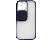 Чехол iPhone 13 Pro Max Lens Slide Mate (синий)