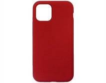 Чехол iPhone 11 Pro Liquid Silicone MagSafe FULL (красно-пурпурный)