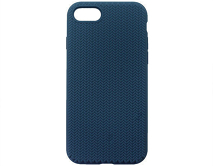 Чехол iPhone 7/8/SE 2020 SC Full Плетеный (темно-синий)
