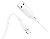 Кабель Hoco X61 Lightning - USB белый, 1м