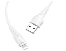 Кабель Borofone BX18 Lightning - USB белый 
