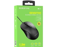 Проводная мышь USB Borofone BG4 (черный)