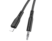 AUX Hoco UPA18  Lightning - 3.5мм, 1м, черный 