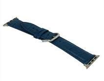Ремешок Watch Series 38mm/40mm/41mm Crocodile Leather синий 