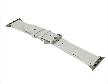 Ремешок Watch Series 38mm/40mm/41mm Crocodile Leather белый 