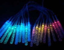 Гирлянда Сосульки, RGB, 3м, 20 лампочек, USB