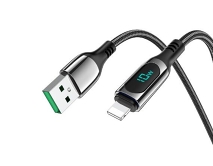 Кабель Hoco S51 USB - Lightning черный, 1,2м
