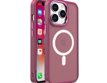 Чехол iPhone 14 Pro Max Matte Case MagSafe (бордовый)