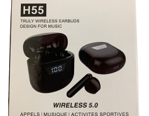 Bluetooth  стереогарнитура H55 черная 