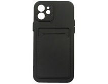 Чехол iPhone 12 TPU CardHolder (черный)