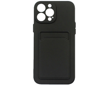 Чехол iPhone 13 Pro Max TPU CardHolder (черный)